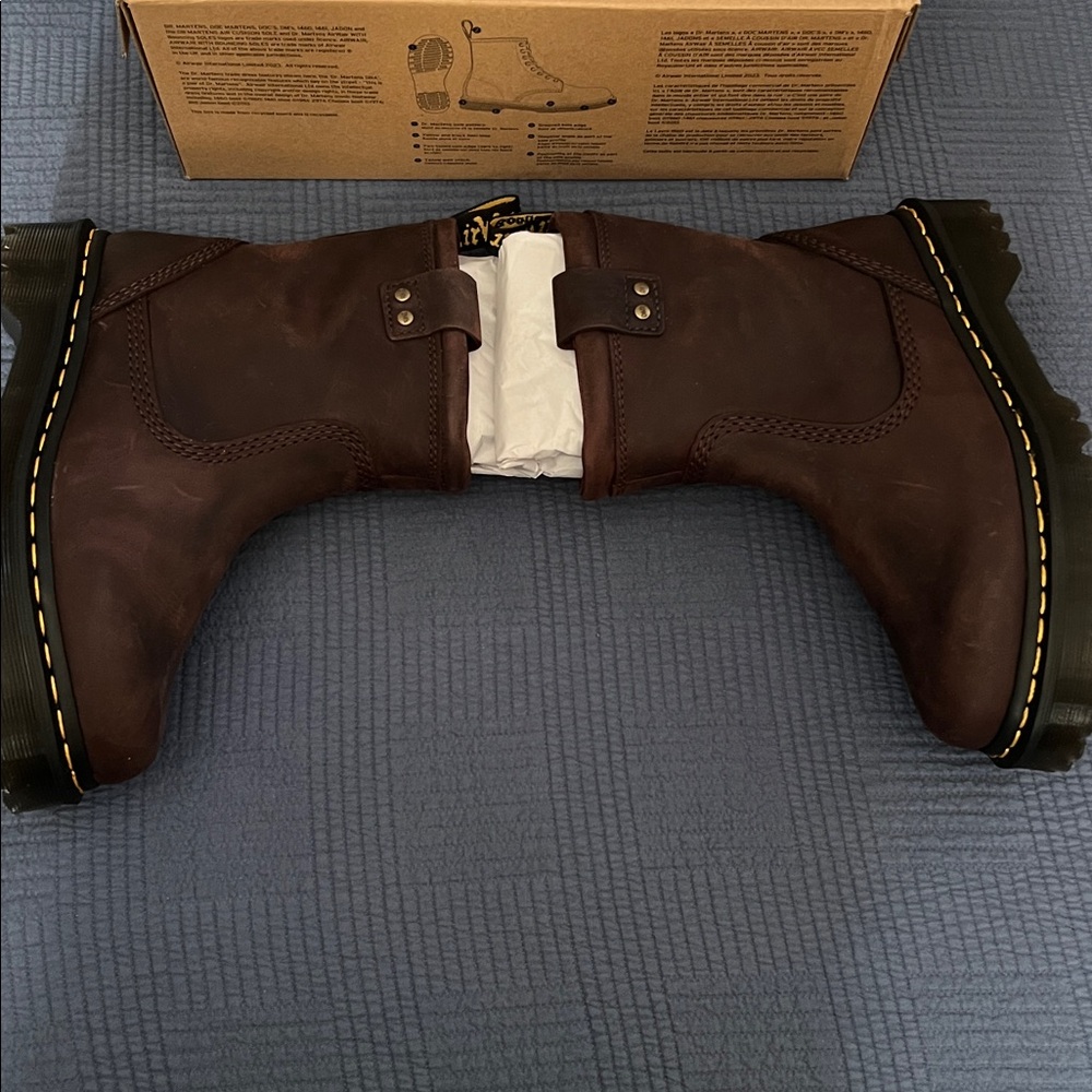 Dr. Martens Dark Brown Anistone Boots - Picture 4 of 9